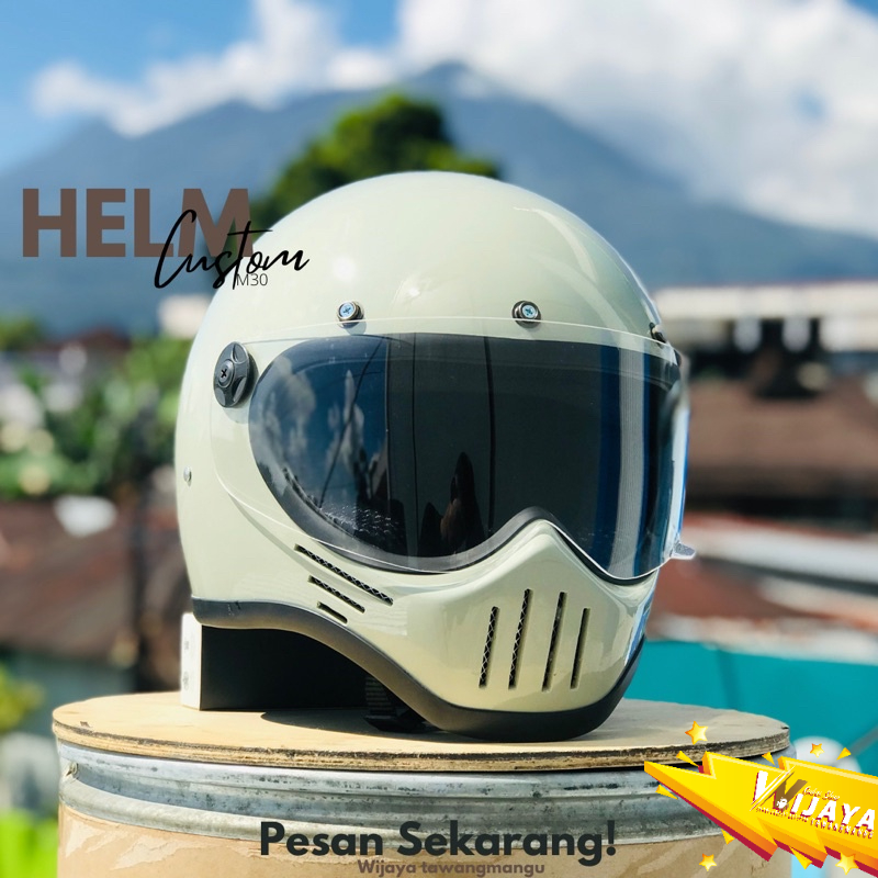 HELM CAKIL CUSTOM M30 SIMPSON RETRO JAPSTYLE CLASIC/Helm Cakil/Helm retro/Helm classic/Helm Cakil custom