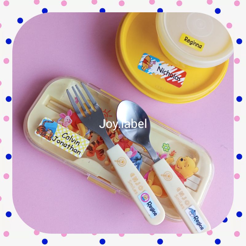 

22 pcs size L Sticker nama waterproof Boy