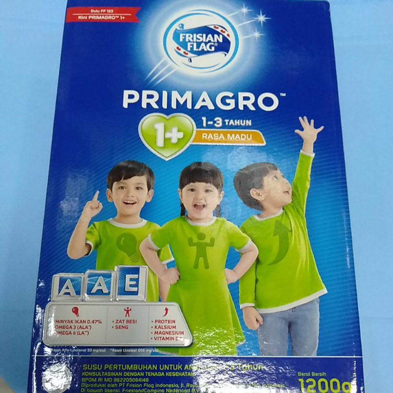 Frisian Flag Primagro 1+  Madu/Vanilla 1200gr