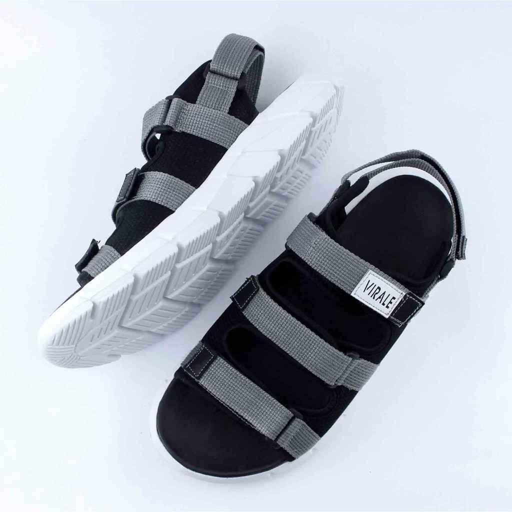 Sandal Gunung Pria Model Outdoor Casual PL 01 ABU GRATIS Sandal Slop Casual CVL 11