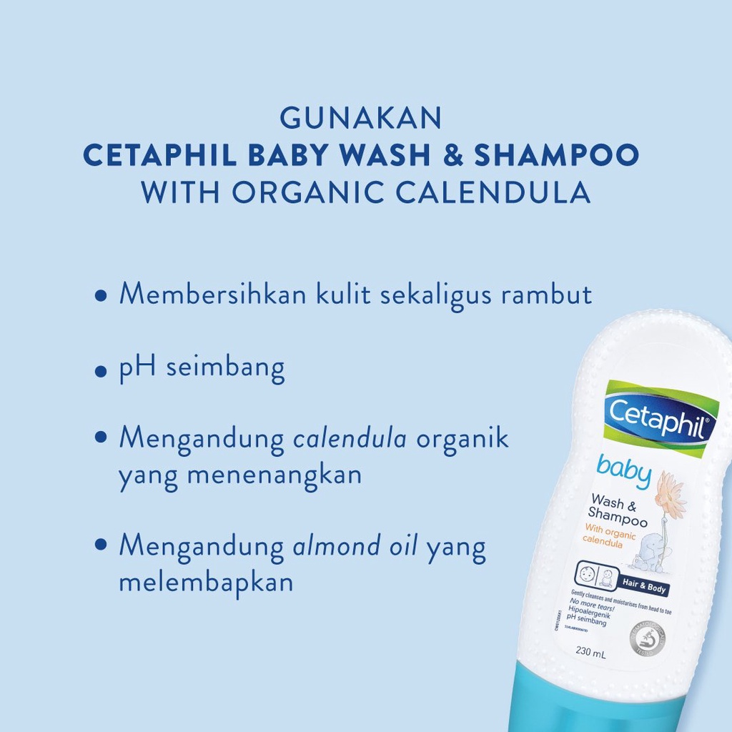 Cetaphil Baby Wash &amp; Shampoo with Organic Calendula 230ml