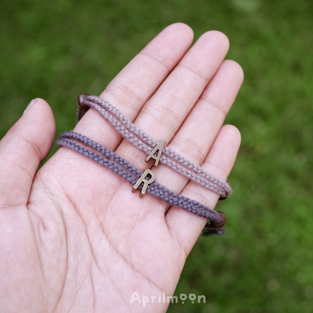 Inisial Rope / Gelang Couple Inisial Nama