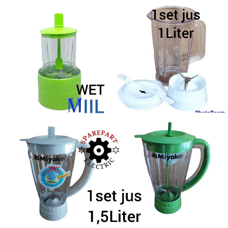 PROMO GELAS JUS / WETMILL CHOPER BUMBU BLENDER MIYAKO ORIGINAL