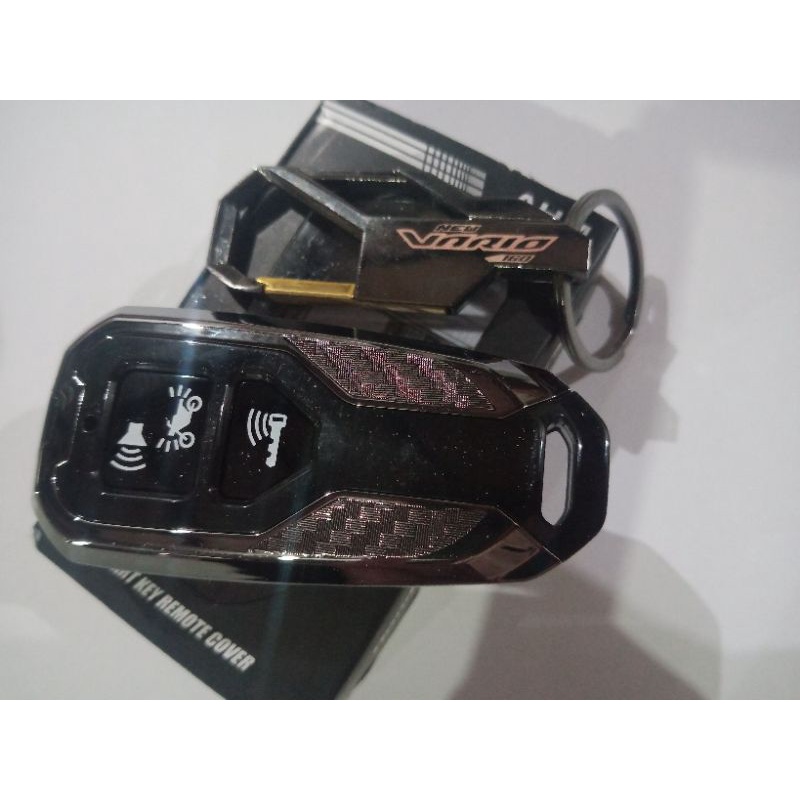 PAKET GANTUNGAN KUNCI LOGO NEW VARIO 160 DAN COVER REMOTE VARIO 160 ORIGINAL HONDA