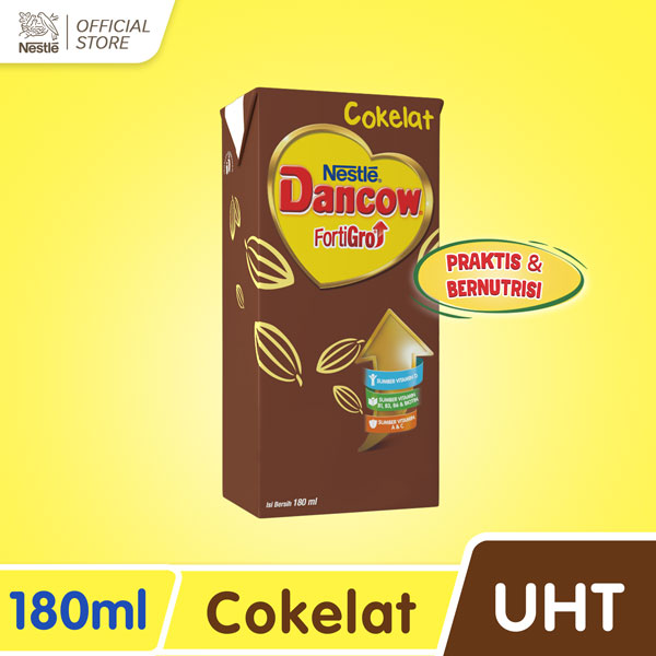 

NESTLE Dancow Fortigro Susu UHT Cokelat Usia Sekolah Cartonpack 180 ml