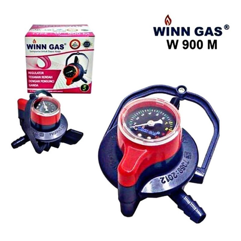 Regulator Winn Gas W900 Meter / Regulator dengan 2 Pengunci / Pengaman