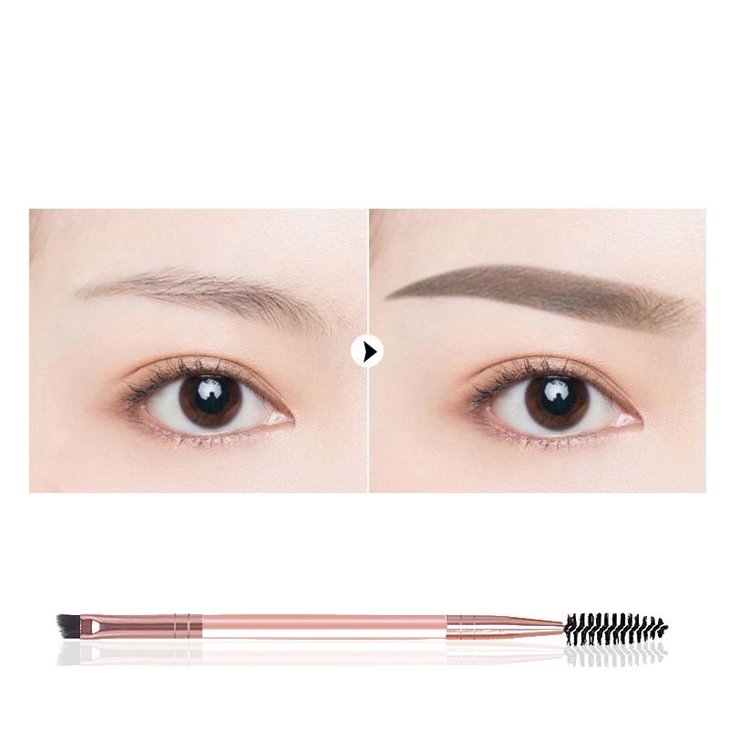 OliveShop ❤️ Kuas Alis 2in1 Duo Eyebrow Brush Kuas Eyeliner