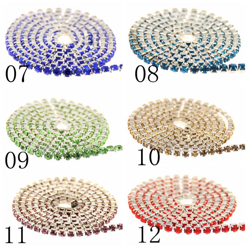 PROMO !!! RHINESTONE CHAIN 2MM PER ROLL / RANTAI STRING SS6