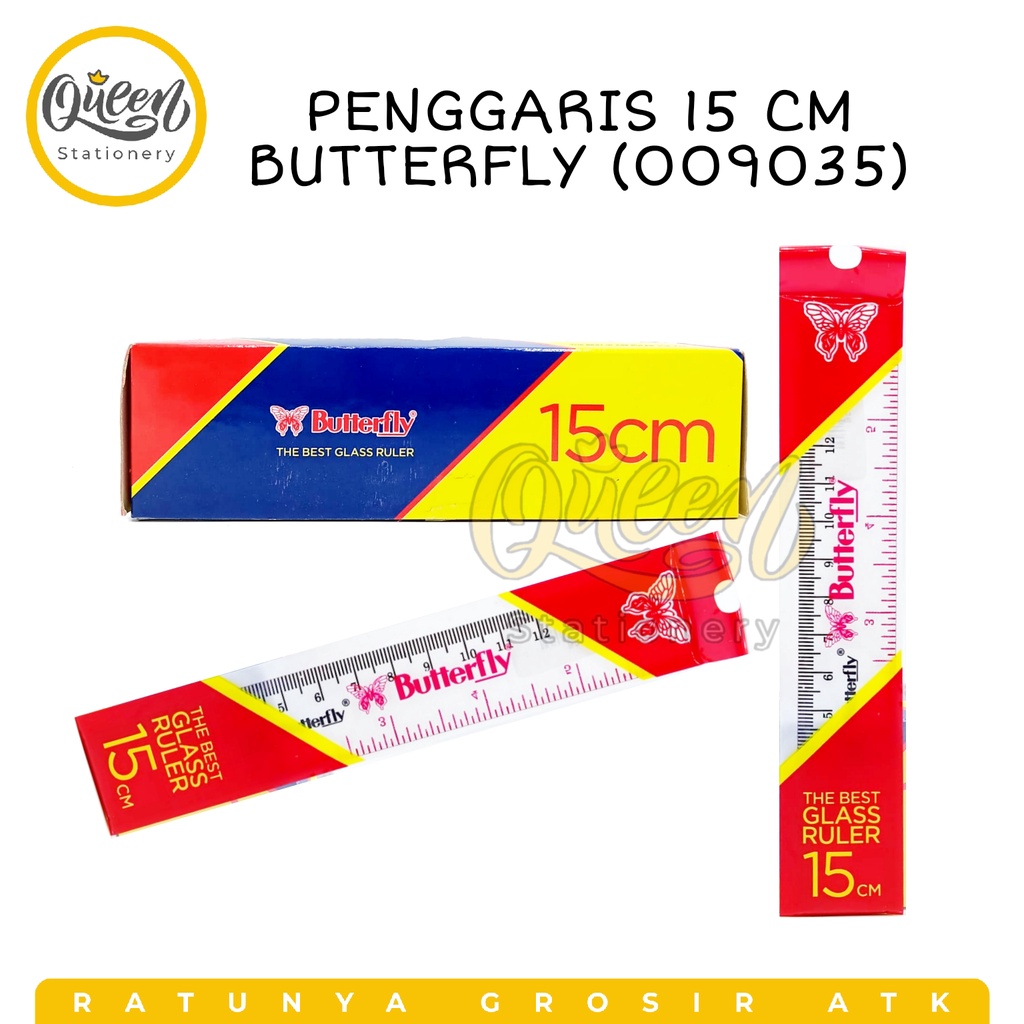 

1 PCS PENGGARIS ACRYLIC 15CM BUTTERFLY (009035) / PENGGARIS AKRILIK / PENGGARIS TRANSPARAN