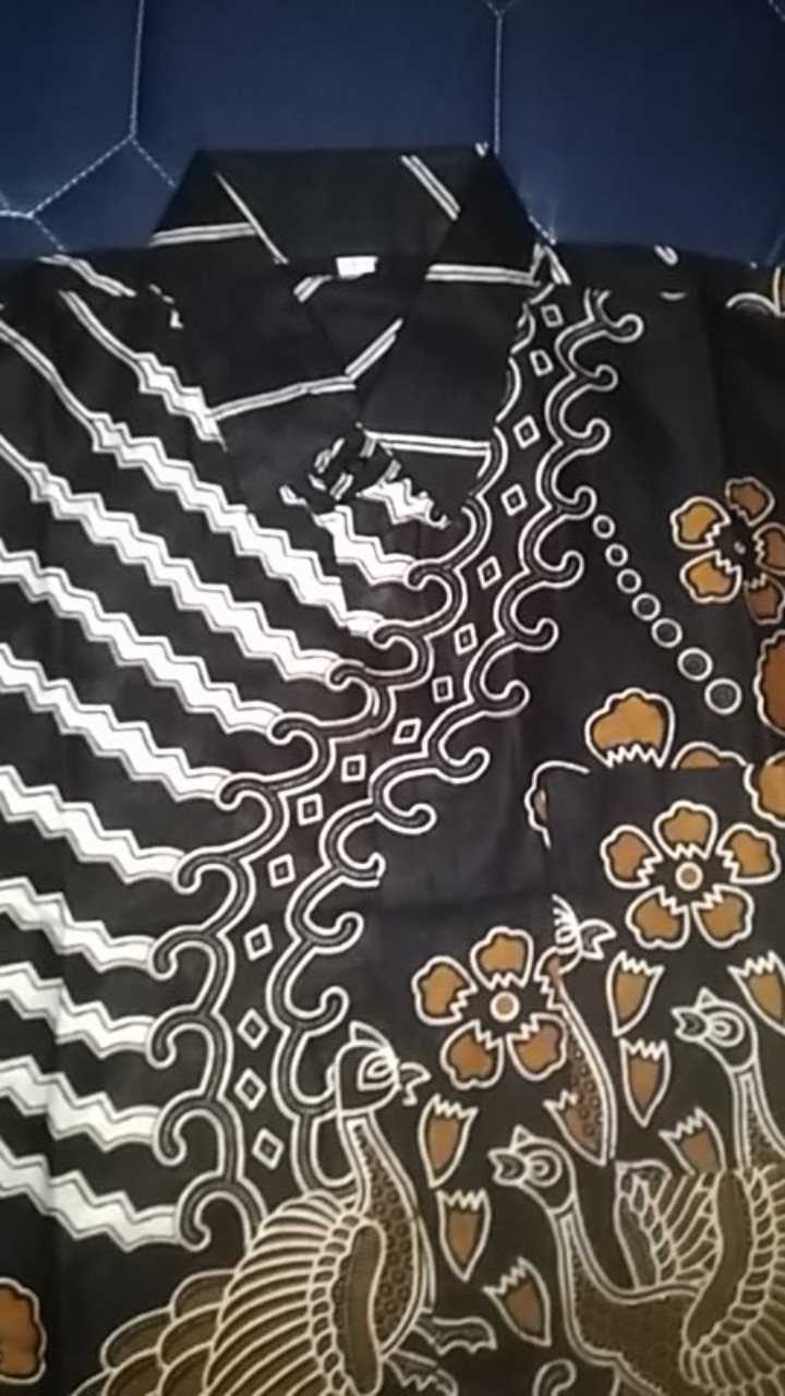 Kemeja Batik Pria Lengan Panjang Size M L Xl Xxl Bswart
