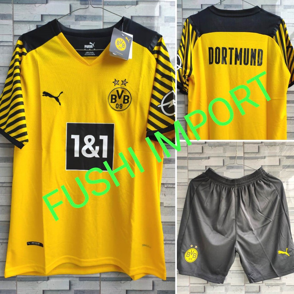 HQ STELAN 1 STEL JERSEY BOLA DORTMUNDD HOME 2021-2022 GO HQ IMPORT