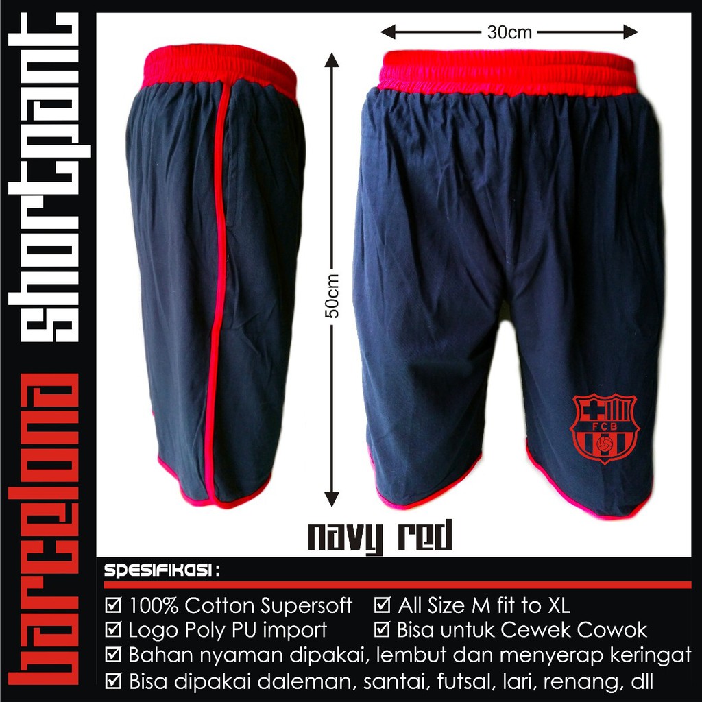 CELANA PENDEK OLAHRAGA BARCELONA