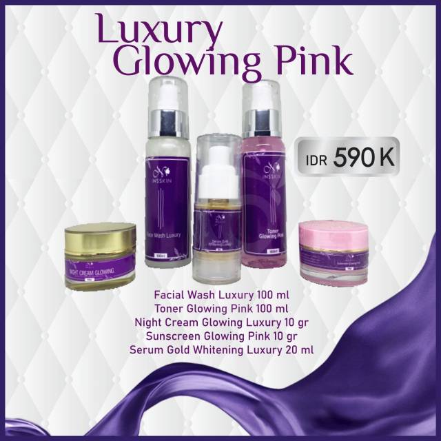 Luxury glowing pink