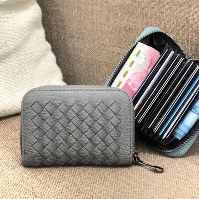 Card Holder Tipe Dompet Polos Anyam Khas Botega