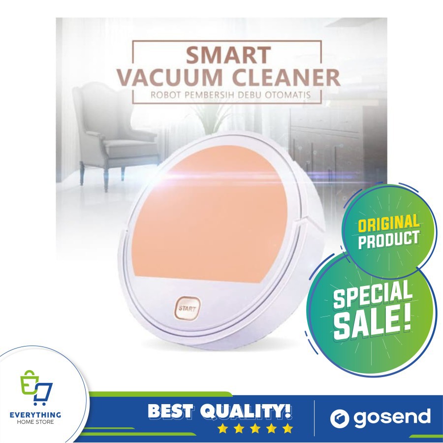 INSTANT CLEAN Robot Pembersih Debu Lantai Smart Vacuum Cleaner