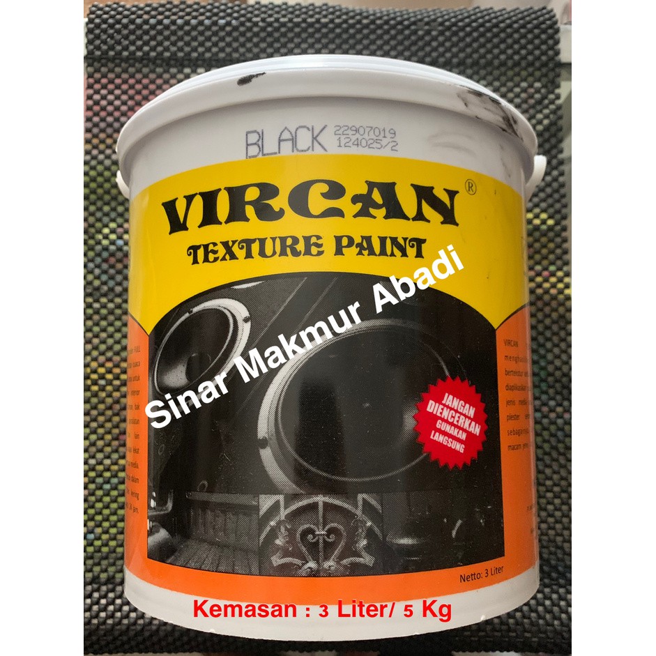 Vircan Texture Paint Base Cat Texture Base 6 Warna Galon Cat Spea Shopee Indonesia