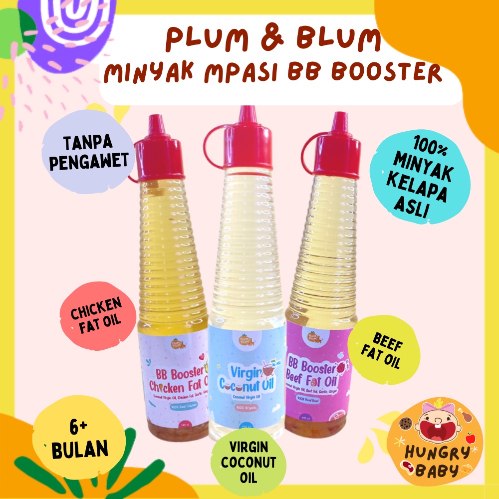 

Plum & Blum Minyak MPASI BB Booster / Chicken Fat Oil / Beef Fat Oil / Salmon Oil 140 ml / 6 bulan+