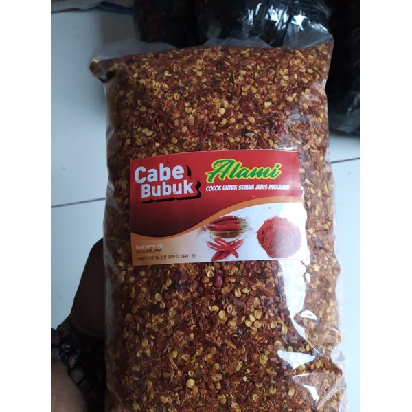 

1kg CABE BUBUK KASAR ATEJA ORI ALAMI TANPA BHAN TAMBHAN SUPER PEDAS