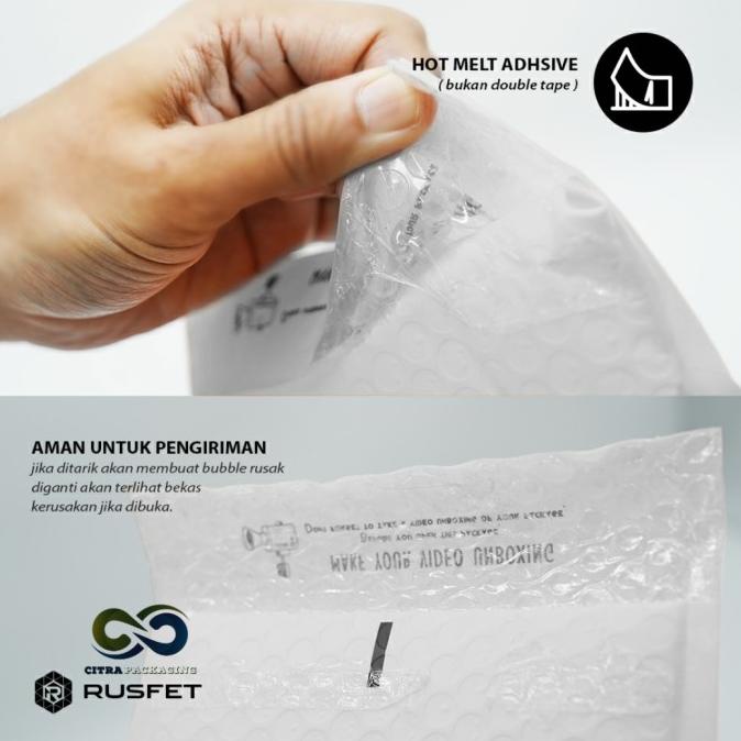 

AMPLOP BUBBLE - BUBBLE MAILER - BUBBLE PACKING HELLO WHITE MATTE - 12 X 18 bisa cod