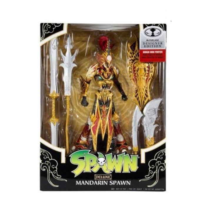 FIGURE MANDARIN SPAWN DELUXE DESIGNER EDITION BONUS POSTER ORIGINAL