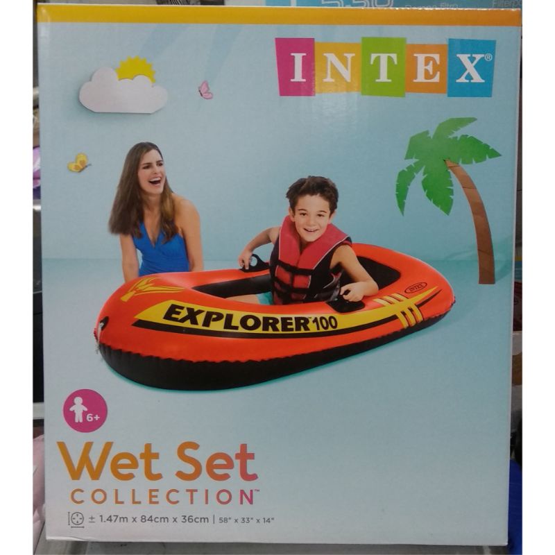 Inflatablestoys - INTEX 58329 Perahu Explorer 100 / Perahu Karet / Perahu Anak2
