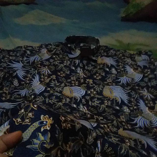 Kemeja Batik Pria Lengan Pendek Bs07 Katun Modern Dixmont Semi Slimfit Premium