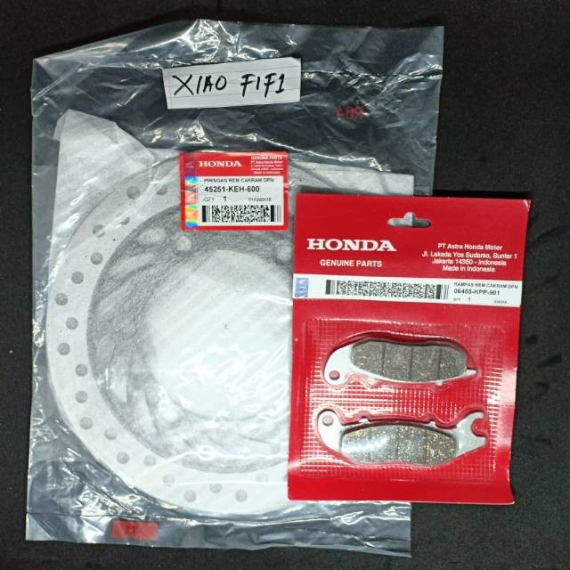 Piringan cakram depan+dispad Mega pro new,cb150,Verza,Tiger new