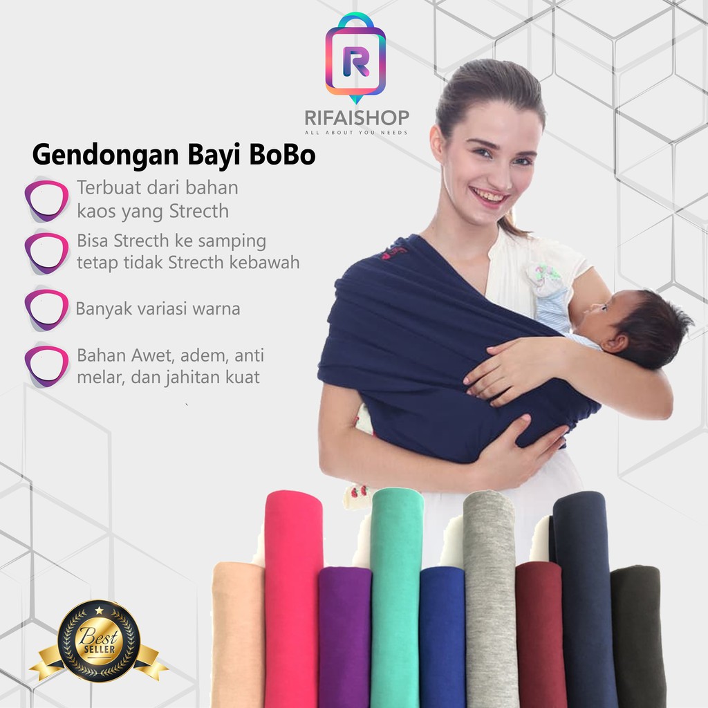 Gendongan Kaos merk Bobo / Gendongan Bayi Premium