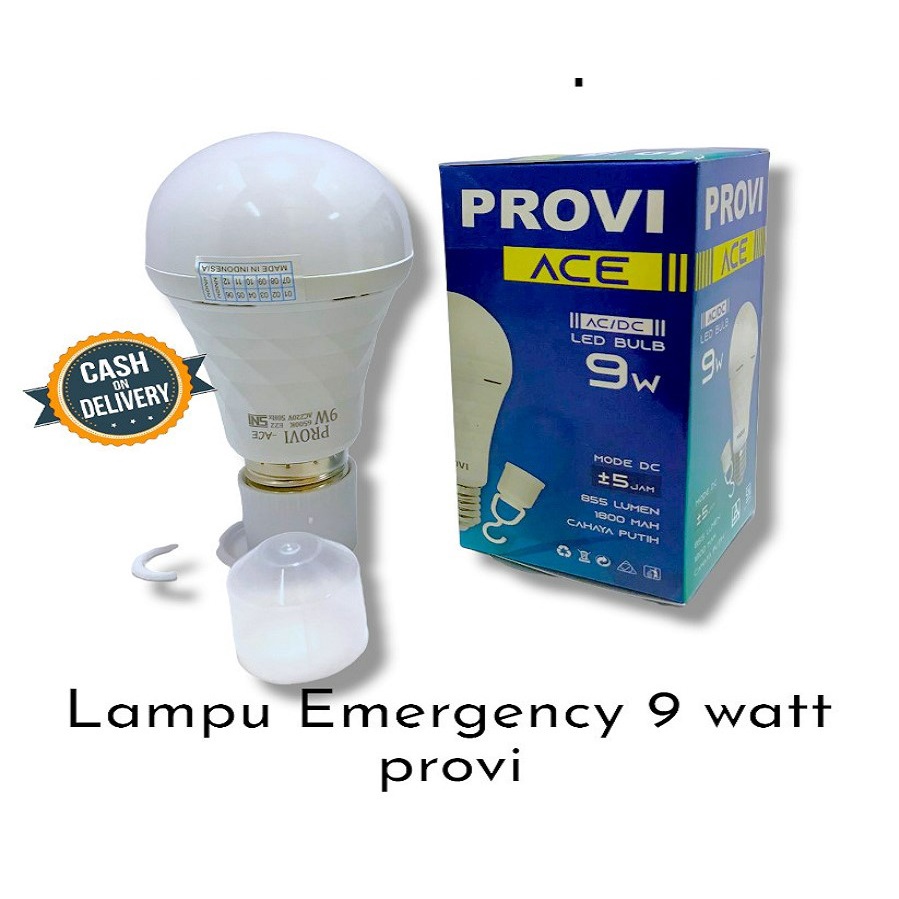 LAMPU LED MAGIC PROVI ACE 9W EMERGENCY MAGIC LED SNI