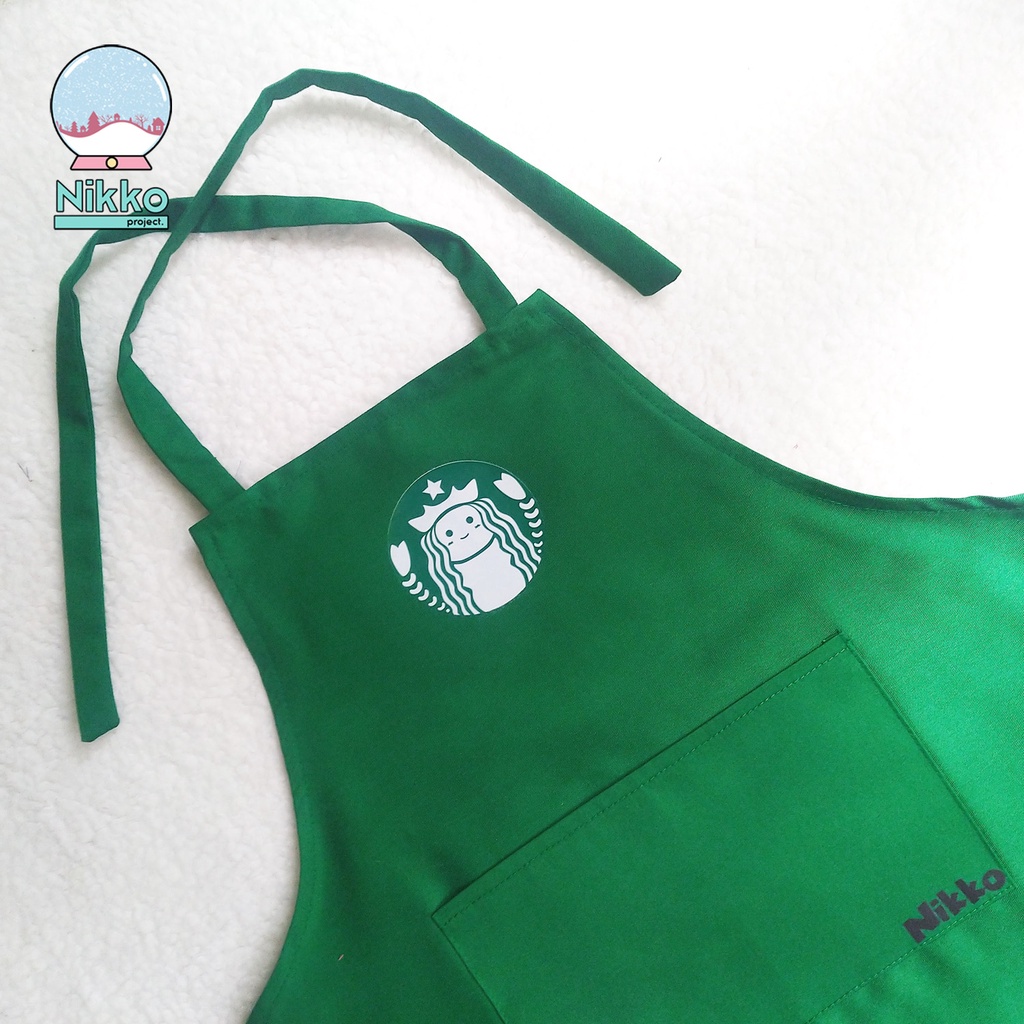 Apron Celemek Barista Pocket Celemek Anak dan Dewasa Coffee Shop LIMITED EDITION