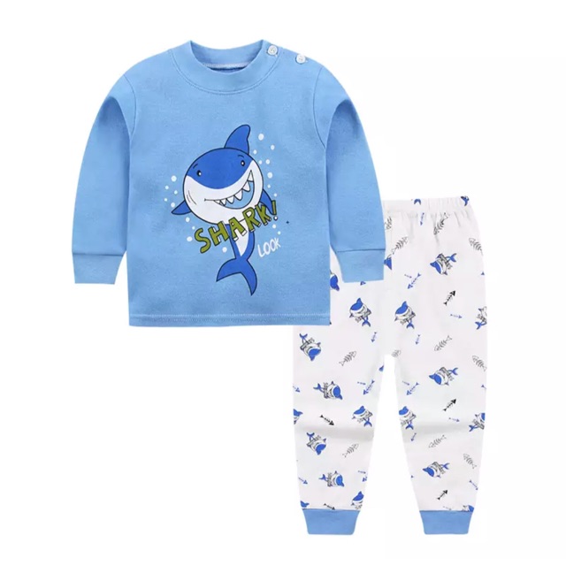 Baju setelan anak shark