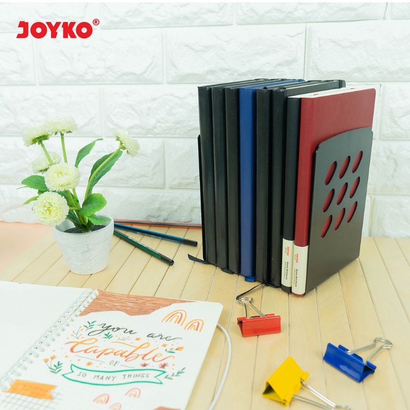 

JOYKO Sandaran Penahan Pembatas Buku Book End BKE 1 Set Isi 2 Pcs