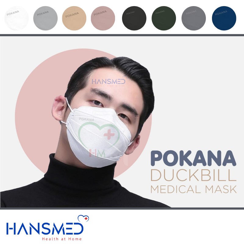 Pokana Duckbill 4Ply Medical Mask Pack isi 2 adult