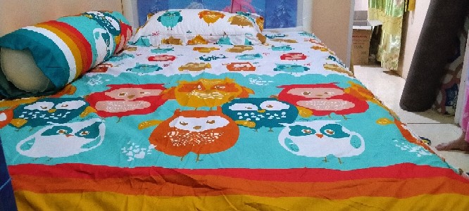 Sprei Lady Rose Sorong 120 X 200 Happy Owl 2 In 1