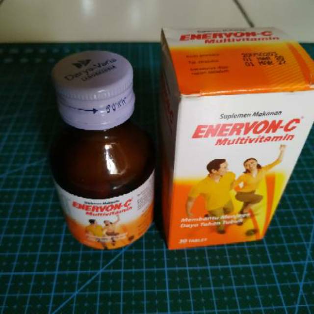 

PROMO!!! ENERVON-C VITAMIN C -GRATIS PACKING BUBBLE WRAP+KARDUS DOUBLE (1btl/30tab)