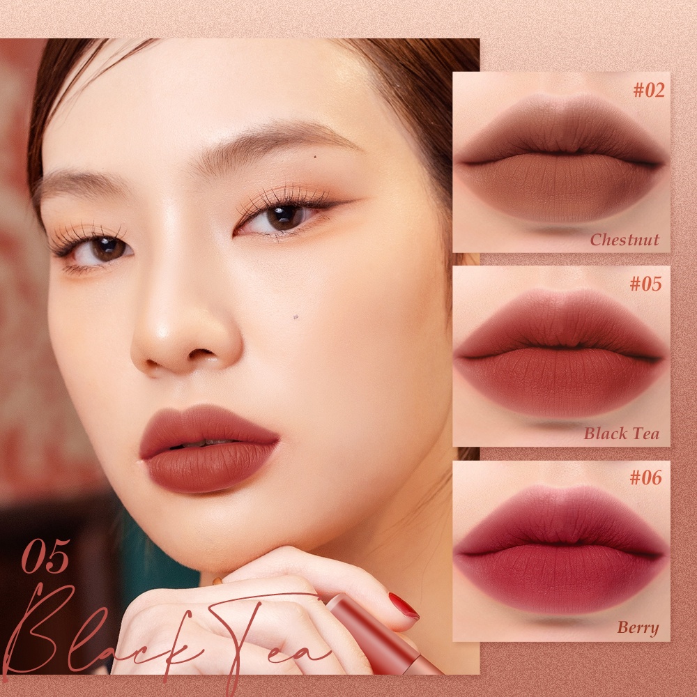 ★ BB ★ O.TWO.O Splendid Matte Double Ended Lipstick - Intense Color Dual-Stick 2 In 1 Liquid Matte Misty Velvet Lip Tint - Lip Glaze | O TWO O