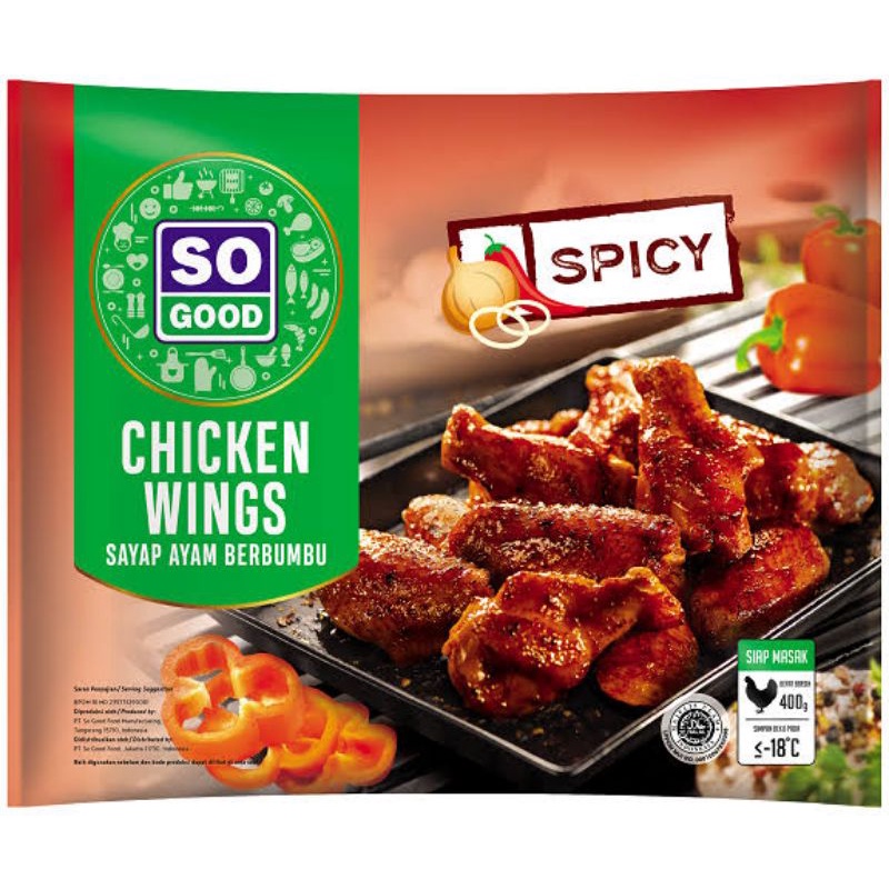 

So Good Spicy Chicken Wings 400gram