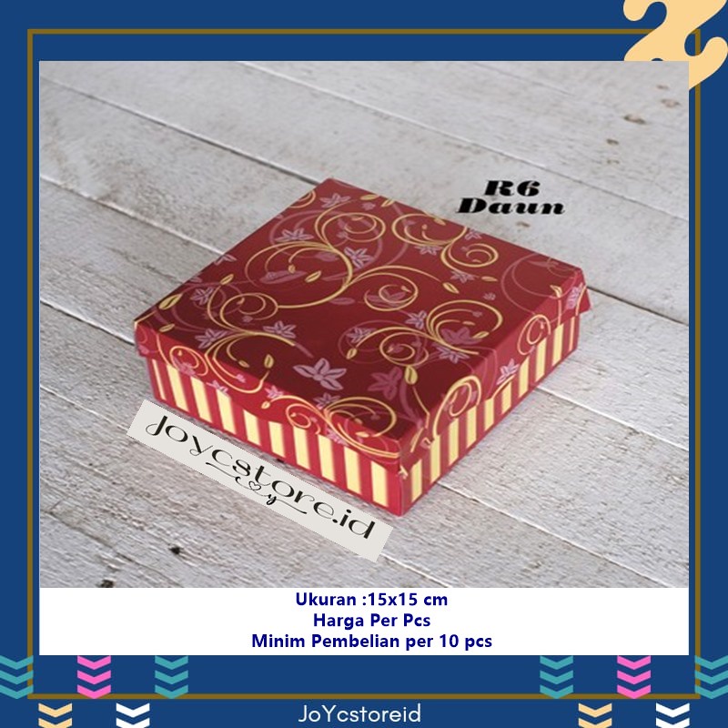 

Dus Roti Kotak Kue Cantik R6 DAUN Maron Kotak 15x15 Box Jajan/ Box Kue / Box Jajan / Snack Box / Kotak Kue / Kotak Roti / Kotak Jajan / Dus Kue / Dus Jajan / Dus Snack / Kardus /Packaging / Kemasan / Kotak Kemasan / Box Cake / Box Rice / Box Tart/Bungkus