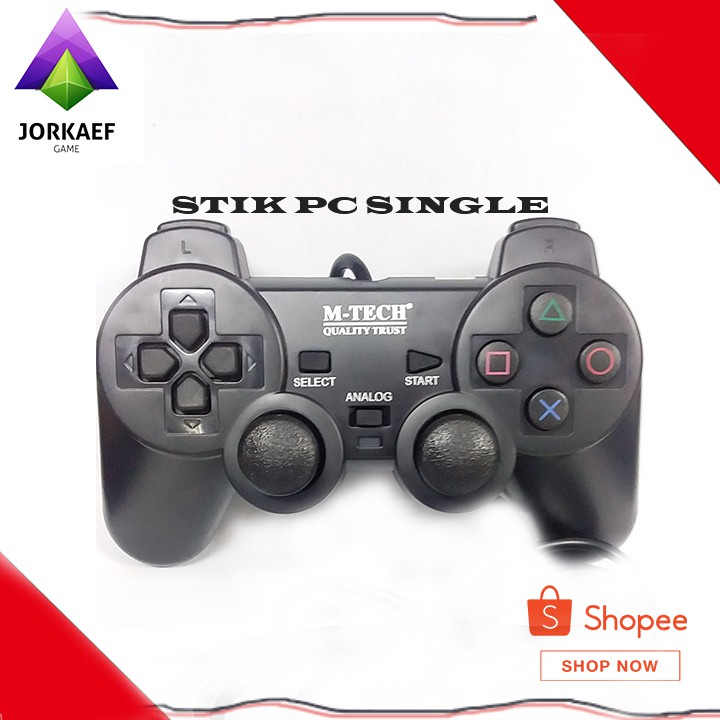 STIK PC/LAPTOP HITAM SINGLE GAMEPAD STICK GAMEPAD HITAM TERLARIS