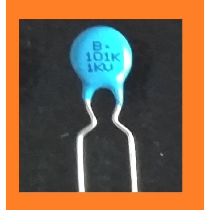 Qty 50 Pcs Capacitor 101K 100Pf 1000V 1Kv Biru Nivic00 Buru Order