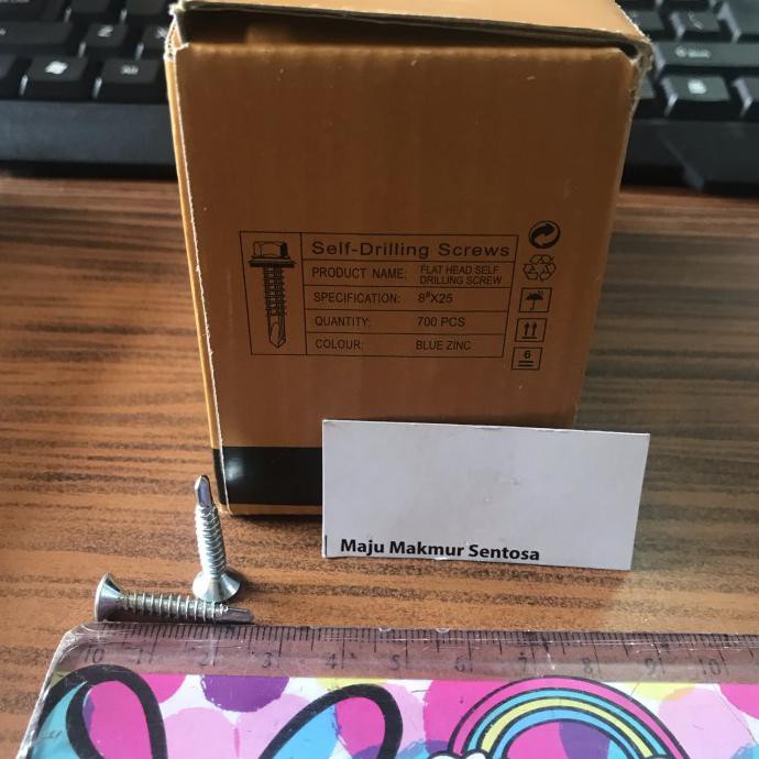 READY STOK SEKRUP BAJA RINGAN/BAUT BAJA RINGAN/SKRUP FH 8 X 25"/DRILING SCREW/SKR