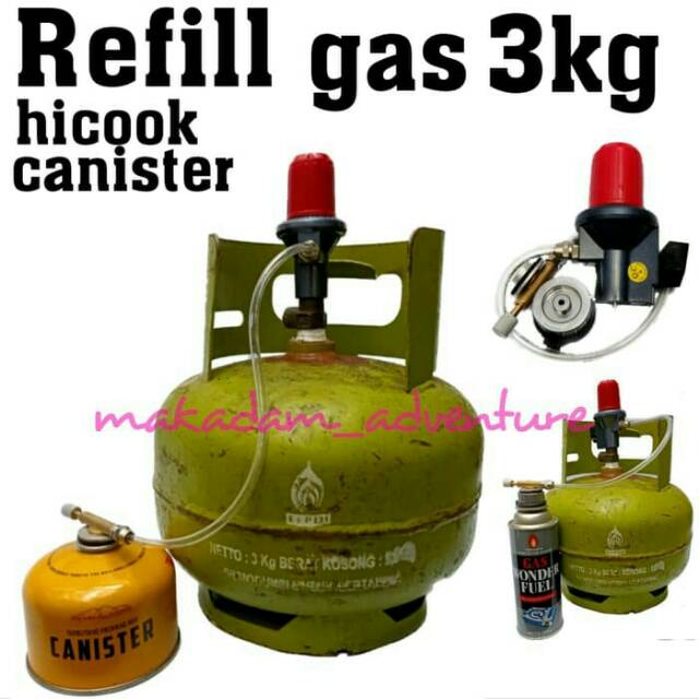 Adapter Alat Isi Ulang Gas Canister Gas Kaleng Dari Tabung 3 Kg Indonesia