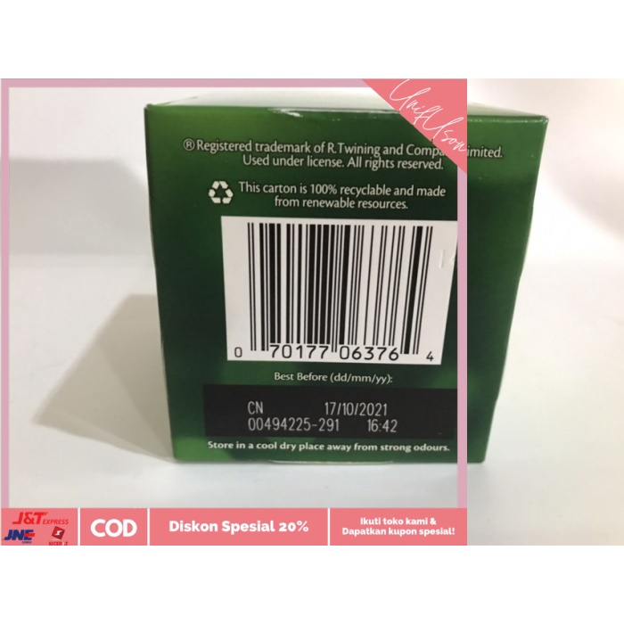 

⭐COD⭐ Ori teh Twinings of London Green Tea and Mint - 10 tea bags