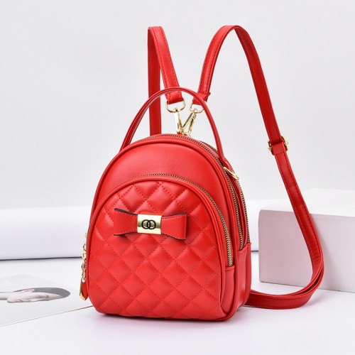 BQ 2878 GI 19330 RISCE TAS RANSEL MINI IMPORT WANITA CEWEK PEREMPUAN JAKARTA BATAM PITA