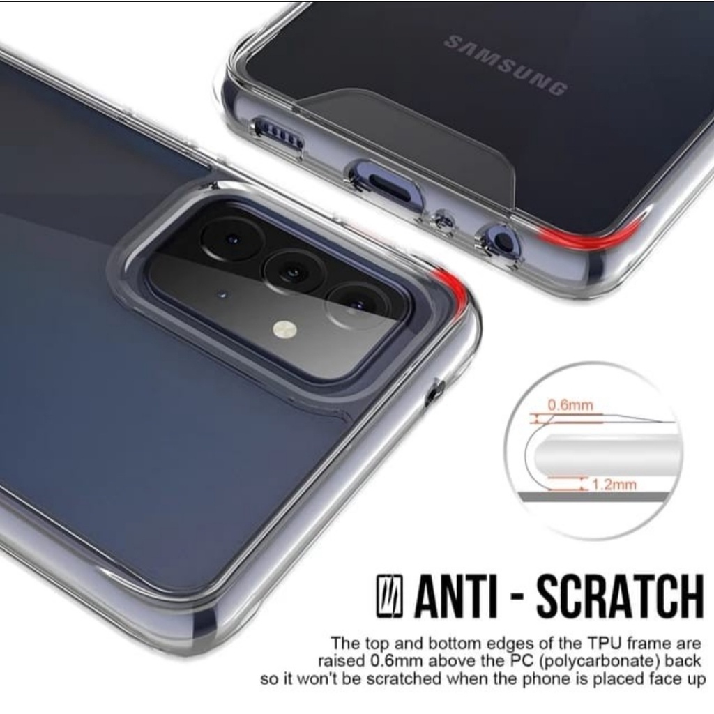 Military SPACE SAMSUNG A51 A71 A32 A52 A52S A72 A33 A53 A73 A34 A54 A14 A24 CLEAR CASE CASING COVER armor