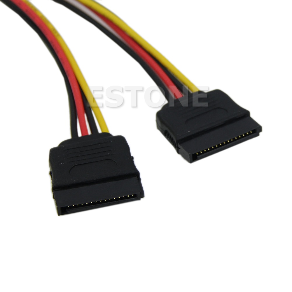 zzz 20cm SATA Power T/Y Splitter Extension Cable Adapter 01#