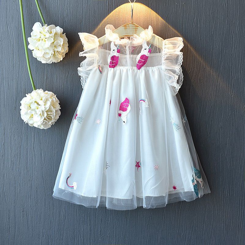 Dress Anak Perempuan Renda Motif Kuda Pony