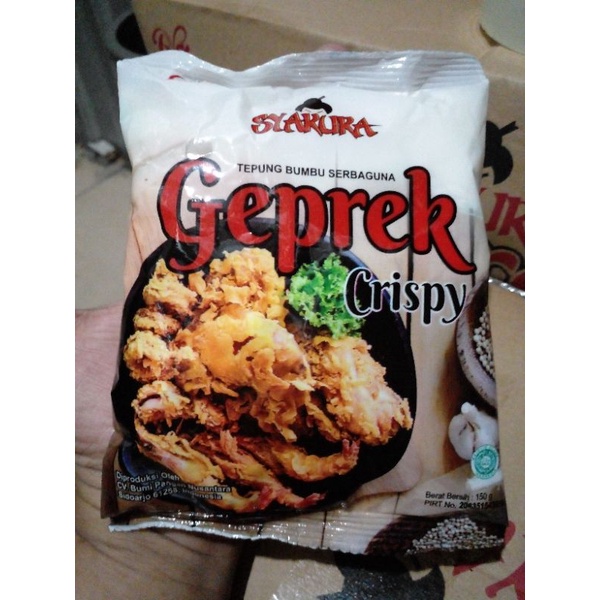 

tepung crispy cap Geprek150grm