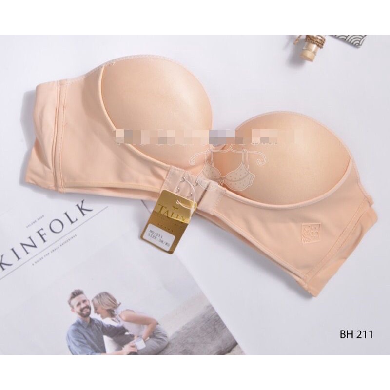 BH BRA TALLY 211 BISA KAIT DEPAN TANPA TALI  - Tally 211 bra BH Strapless Tanpa Kawat setengah cup Push Up Cup B - BRA KEMBEN BH PESTA KAWAT SIZE 32 34 36 38 - ARA98STORE