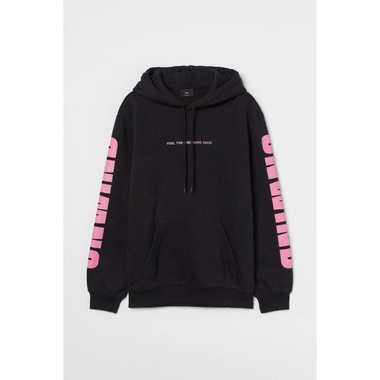 Hoodie Unwind hitam Hoodie h and m